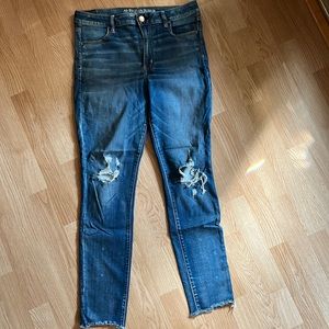 American eagle super super stretch Hi- rise jeggins.  sz 16 long.